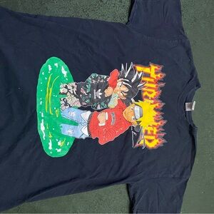 Thrasher Black Tee with Colorful Graphic